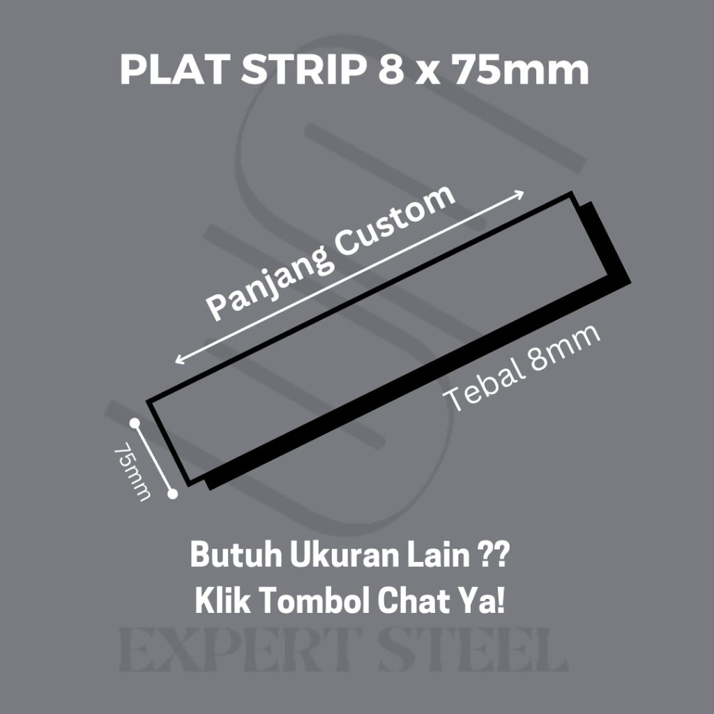 PLAT STRIP 8 X 75 X 0,50M