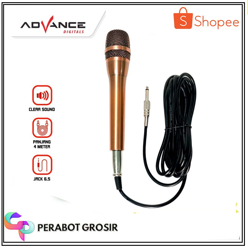 Mic Kabel Advance MIC888 - Advance Mic Karaoke Profesional