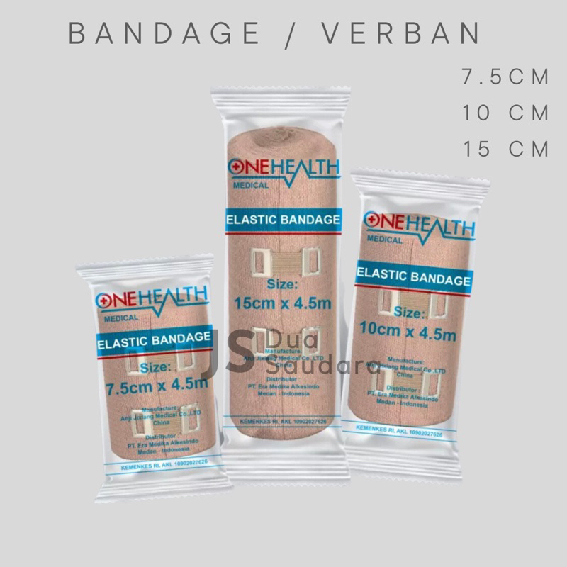elastic bandage 15cm onehealth / verban elastis 15cm onehealth