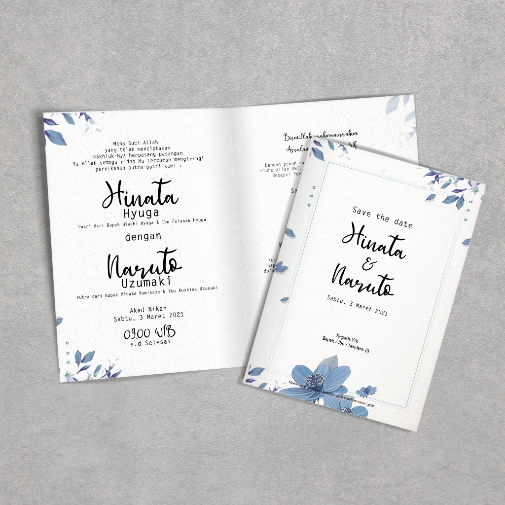 UNDANGAN PERNIKAHAN VINTAGE RUSTIC SIMPLE