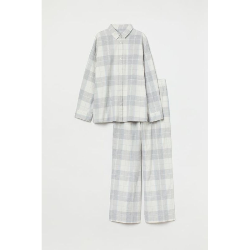 H&amp;M plaid Flannel Pajamas Set Original