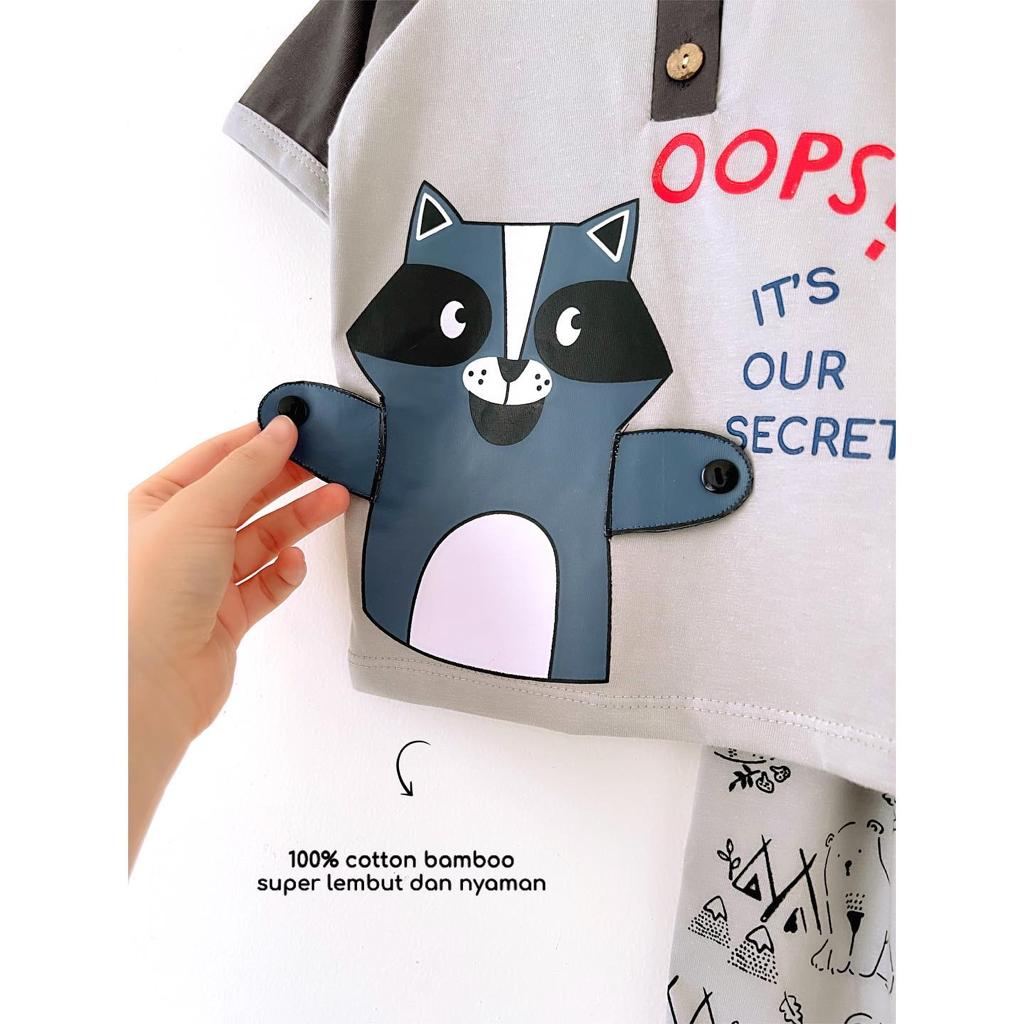 NEW COTTON BAMBOO Babybeb Baju Setelan Kaos Celana Pergi Jalan Lucu Fashion Anak Bayi Cowok Laki Murah SWIMMING WHALE classic fox kind tiger boho cars