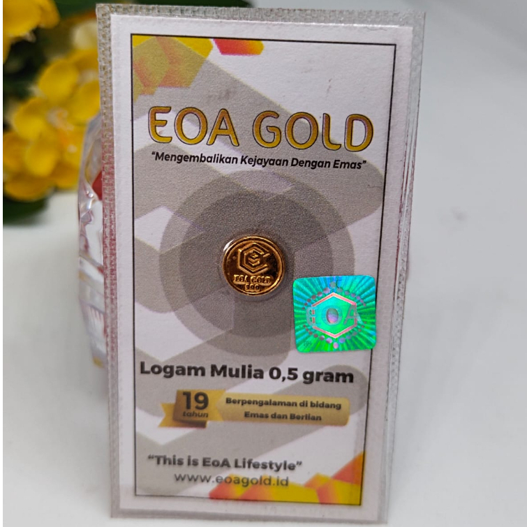 Tiara Jaya #Mini Gold Emas Logam Mulia Emas 24K Mas 999 EOA Gold