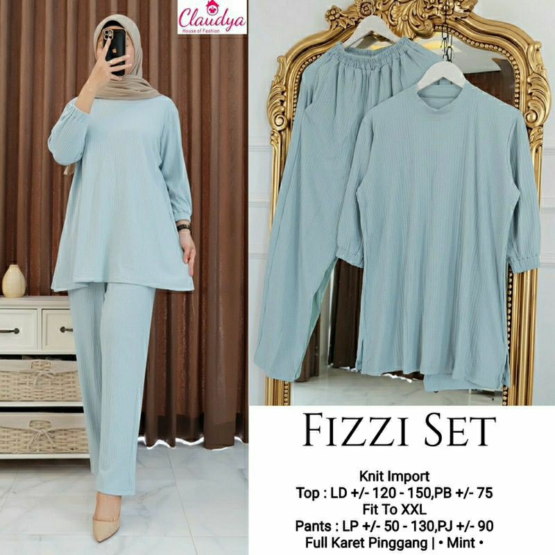 Baju setelan fizzi set by claudya