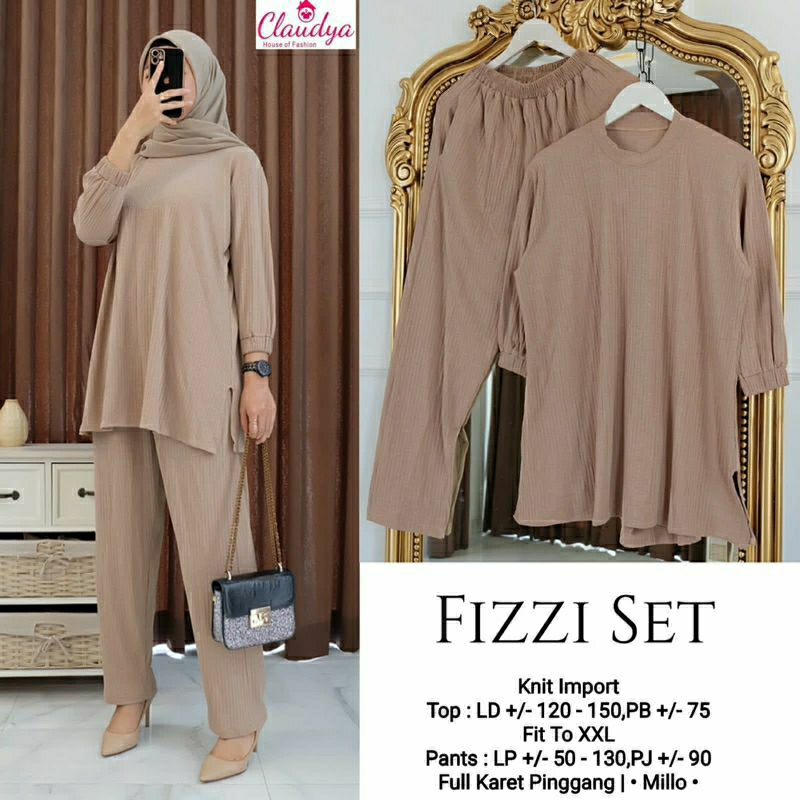 Baju setelan fizzi set by claudya