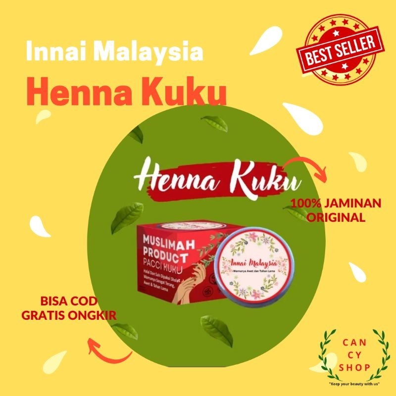 INNAI MALAYSIA BPOM HENNA KUKU PACCI KUKU HALAL