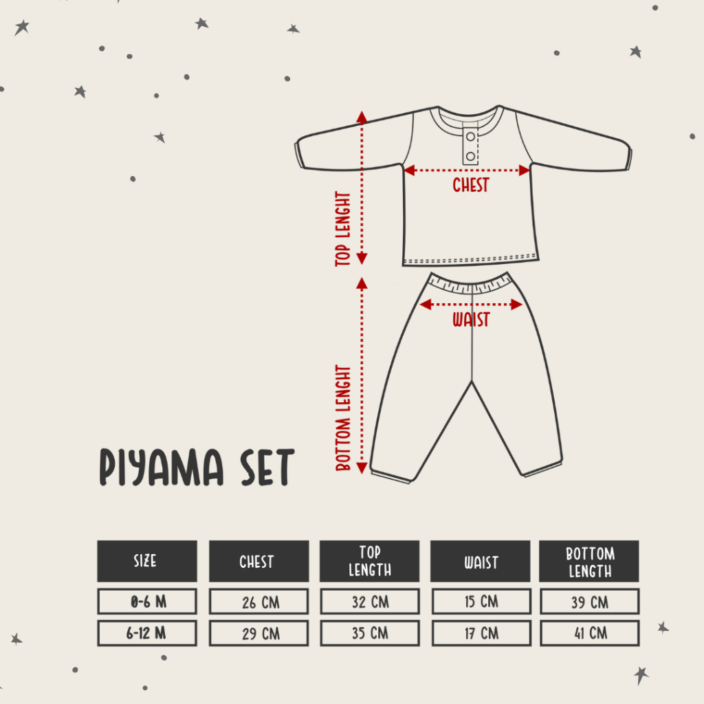 Hellomigu Long Sleeve Pajama Set/ Piyama Baju Tidur Setelan Bayi Perempuan Laki laki Anak Cewe Cowo Bayi Polos 0-6 6-12 Bulan Blue Series