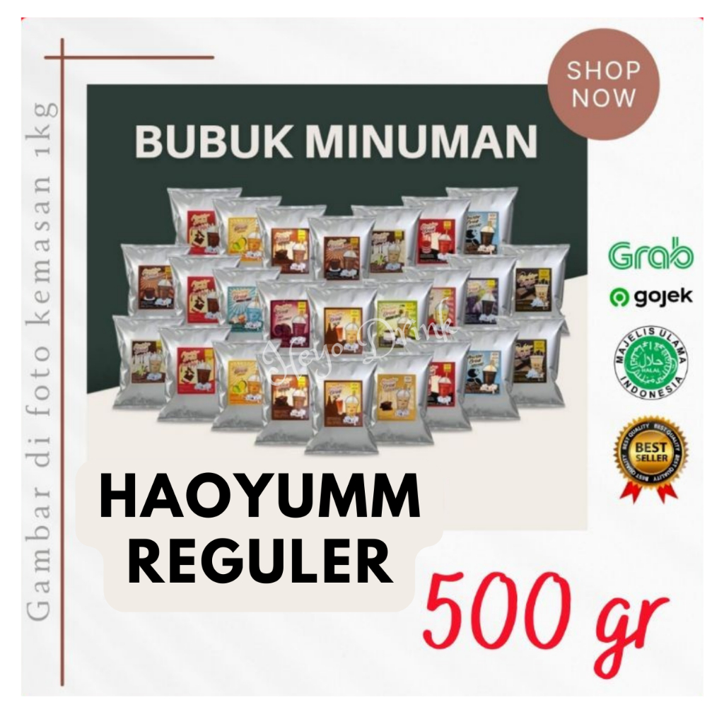 [500 gr] Haoyumm Bubuk Minuman Rasa BUAH (HY)