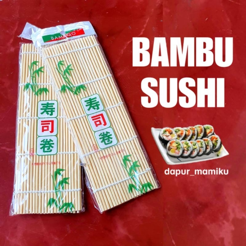 DAPURMAMI roller sushi bambu penggulung sushimat roller sushi bambu