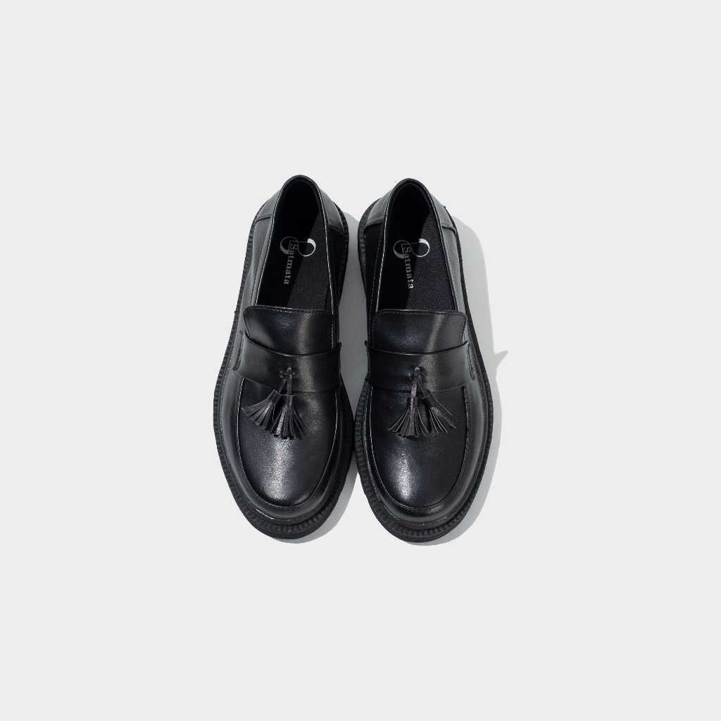 Xcloud x Satmata Sepatu Formal SlipOn Casual Pria NARUNA Black