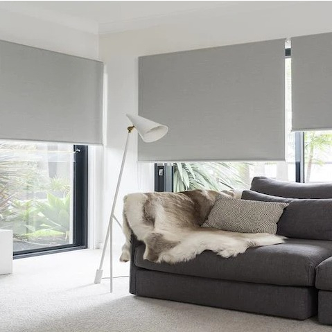 Roller Blind Sharp Point Dimout Blackout Tirai Jendela Gorden Gulung Kerai Kain Krey Murah