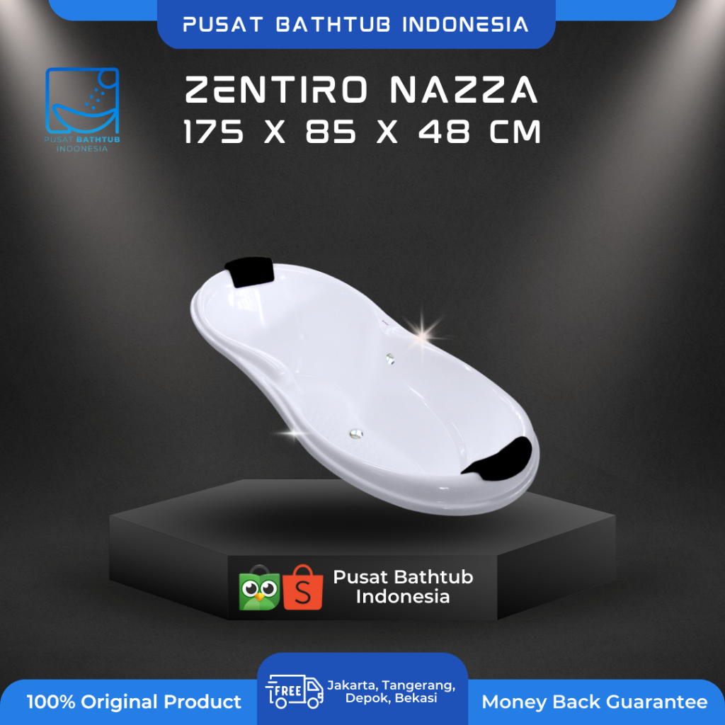 LONG BATHTUB || BATHTUB 175 || BATHTUB ONYX ZENTIRO NAZZA  FREE ONGKIR JADETABEK