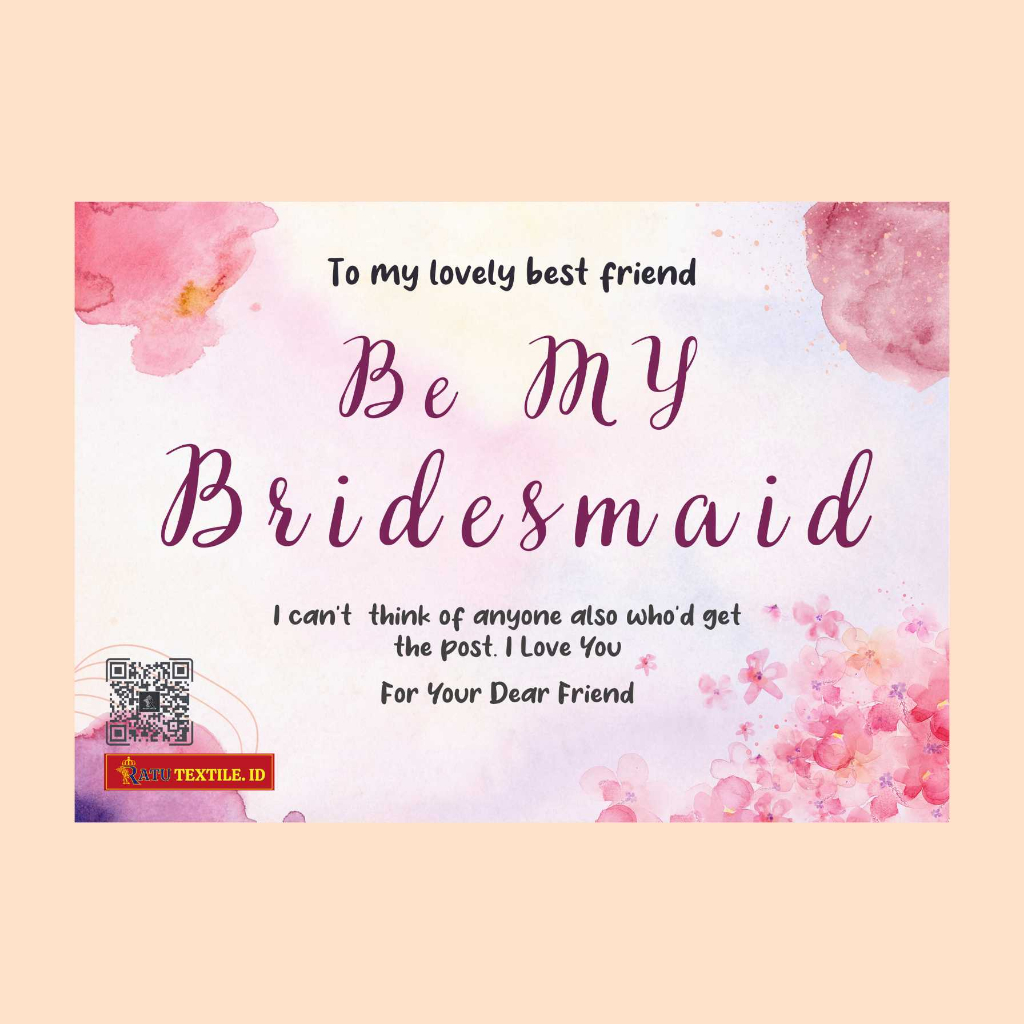 Aksesoris Paket Bridesmaid | Tas dan Kartu Ucapan