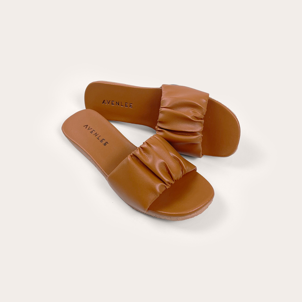 Sandal Selop Wanita Minimalis Flat Teplek Sol Karet Anti Licin Avenlee Sibel