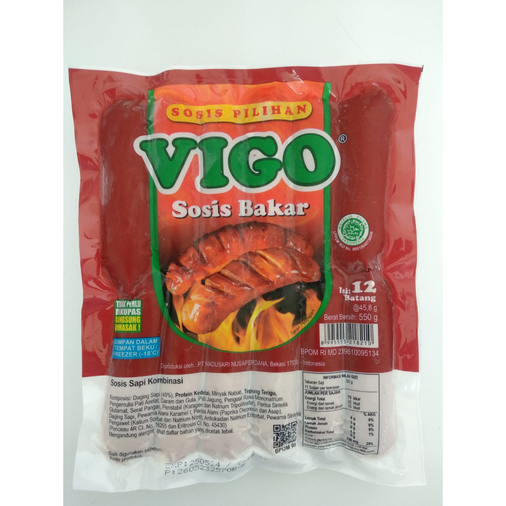 

Sosis Beef Vigo / Sosis Daging Sapi 550gr