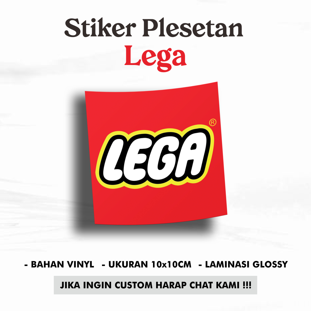 Stiker Plesetan - Lega *Stiker Laptop *Stiker Dinding *Stiker Lucu