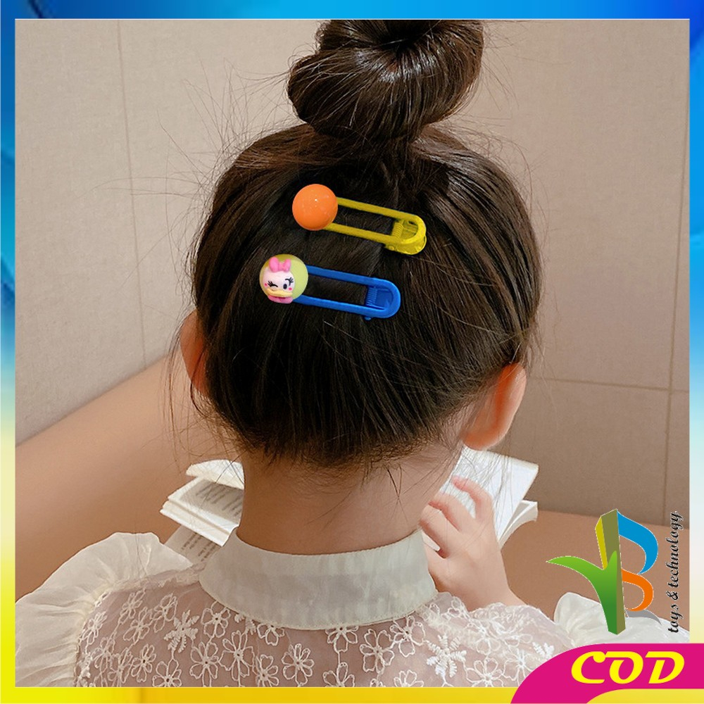 RB-C878 Jepit Rambut Anak Karakter 5IN1 Aksesoris Rambut Anak Perempuan Motif Bunga / Set Jepitan Rambut Korea Motif Love Lucu Isi 5pcs Hair Pin Set Import