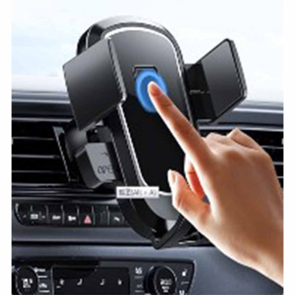 Phone Holder Air Vent One Hand Operation Adjustable - S303A - Black
