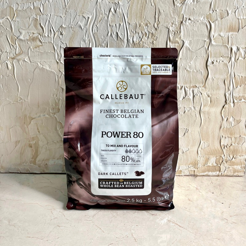 

Callebaut Power 80 Dark Chocolate Couverture 250g