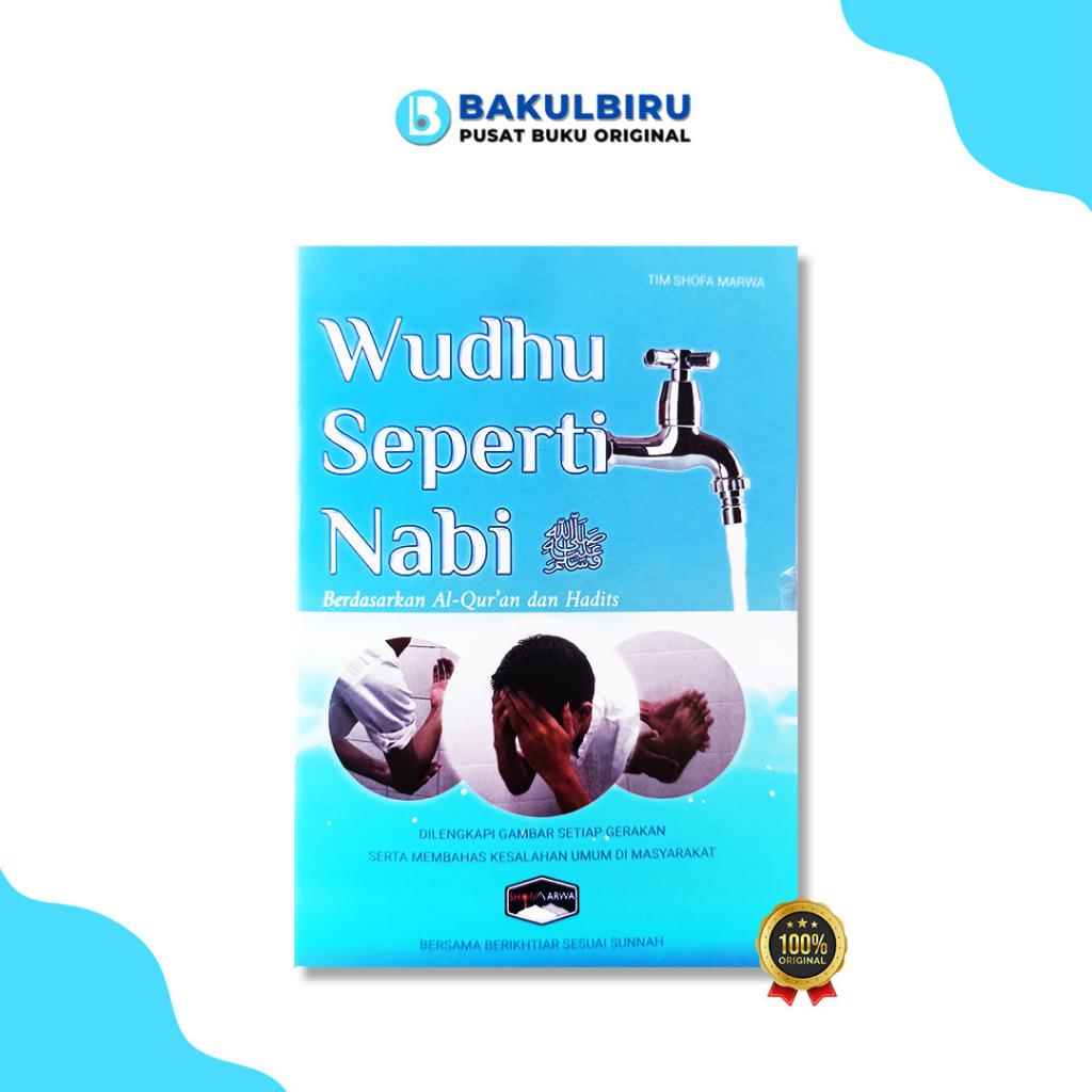 BUKU BELAJAR WUDHU - BUKU DOA WUDHU - WUDHU SEPERTI NABI