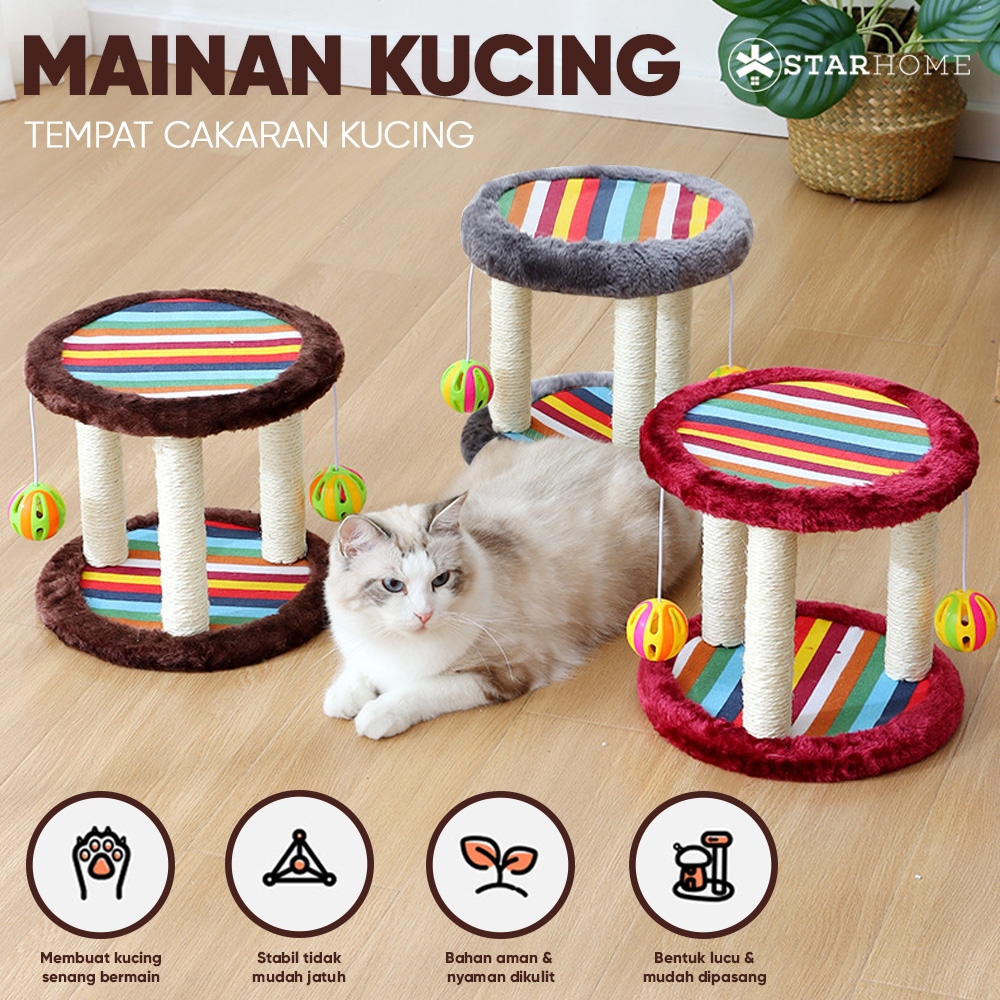 Mainan Kucing 2 in 1 Cakaran Kucing Garukan Kucing Cat Scratcher Cat Tree Cat Toy