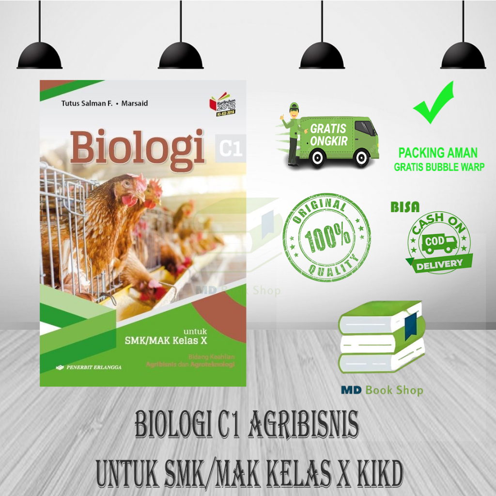 BEST SELLER ORIGINAL BIOLOGI C1 AGRIBISNIS untuk SMK/MAK KELAS X KIKD - ERLANGGA
