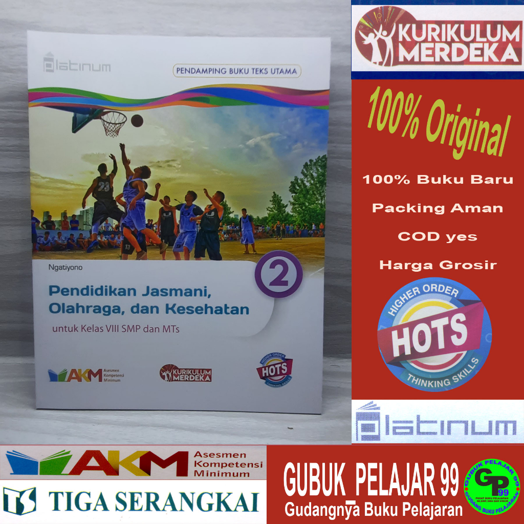 Pendidikan Jasmani, Olahraga, dan Kesehatan (PJOK 2) Kelas 8/VIII SMP/MTs Kurikulum Merdeka Platinum