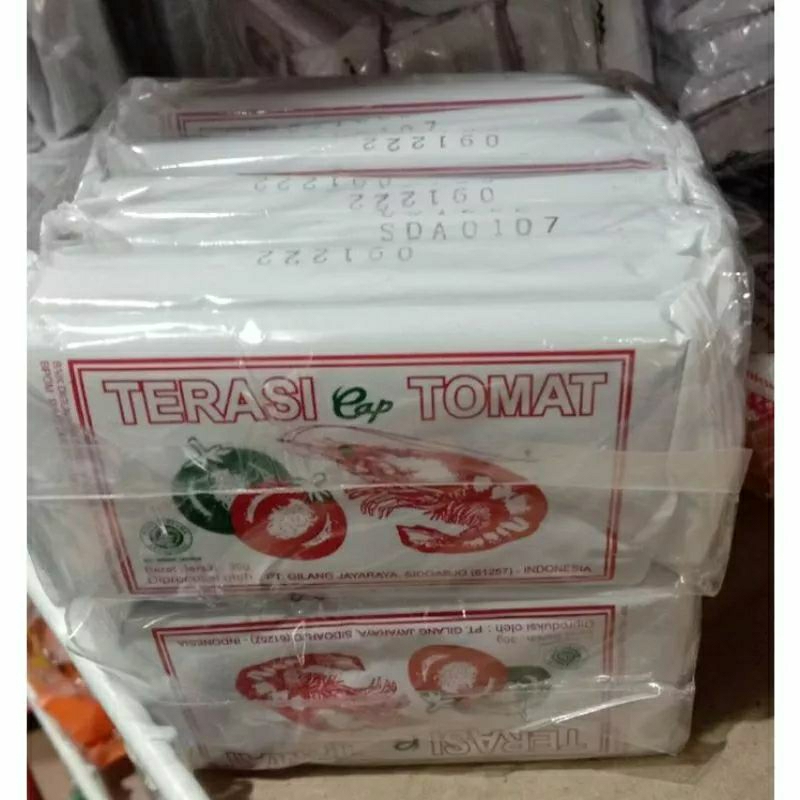 

PROMO TERASI TOMAT CAP UDANG 1 PACK ISI 10 SASET