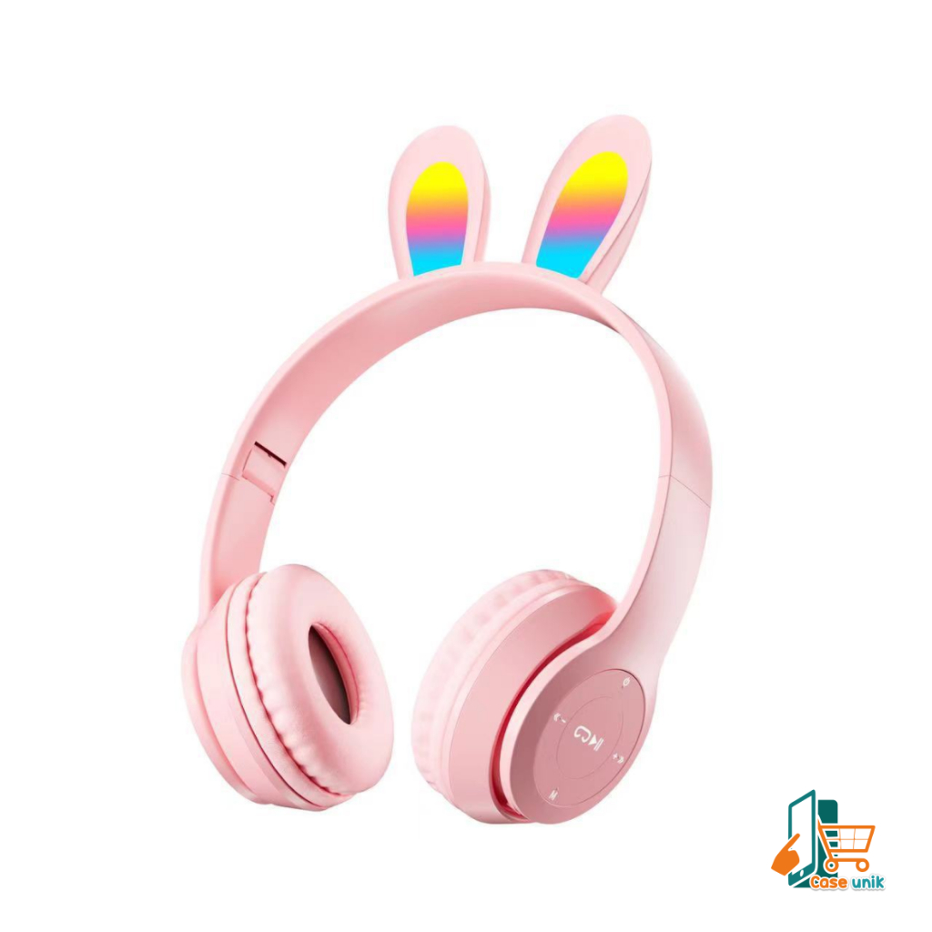 P47R CAT EARS HEADSET headphone Hf bando telinga kucing LED BANDO BLUETOOTH wireles RGB GAME HEADSET G-P47R LED WIRELESS super BASS CS5941