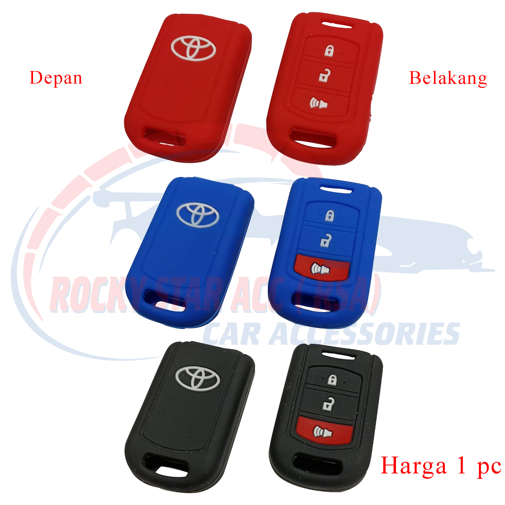 Silikon Kunci Remote Mobil Toyota Rush Lama KEYLESS