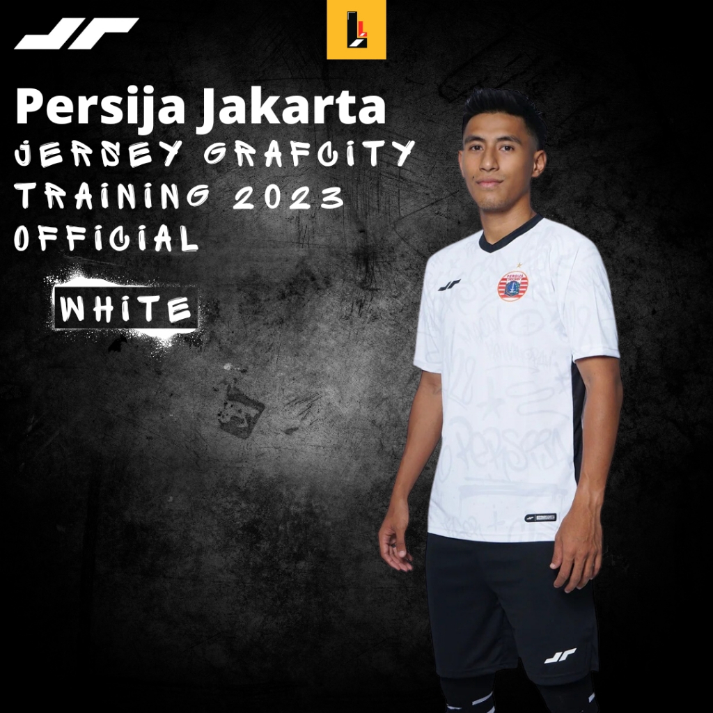Jersey Original Training Persija Grafcity Official White 2023