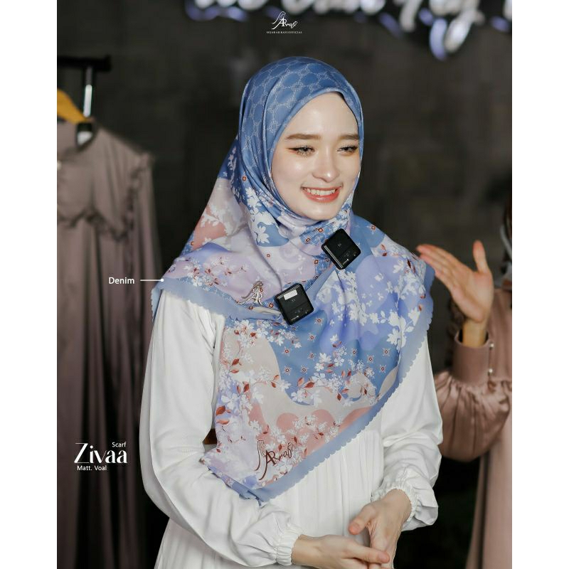 Zivaa Scarf ArRafi✔️ Hijab jilbab kerudung krudung segiempat Ar Rafi jilbab segi empat voal motif bu
