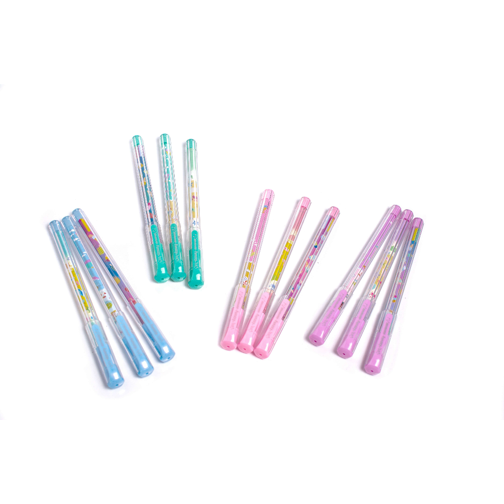 Pen Gel Pulpen Standard FUNZZY 0.5 mm Pena Bolpen Standard (per pack)