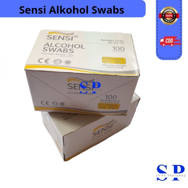 Alat Medis Alkohol Swab Sensi Alcohol Swabs Tisu Alkohol Tissue Tissue isi 100