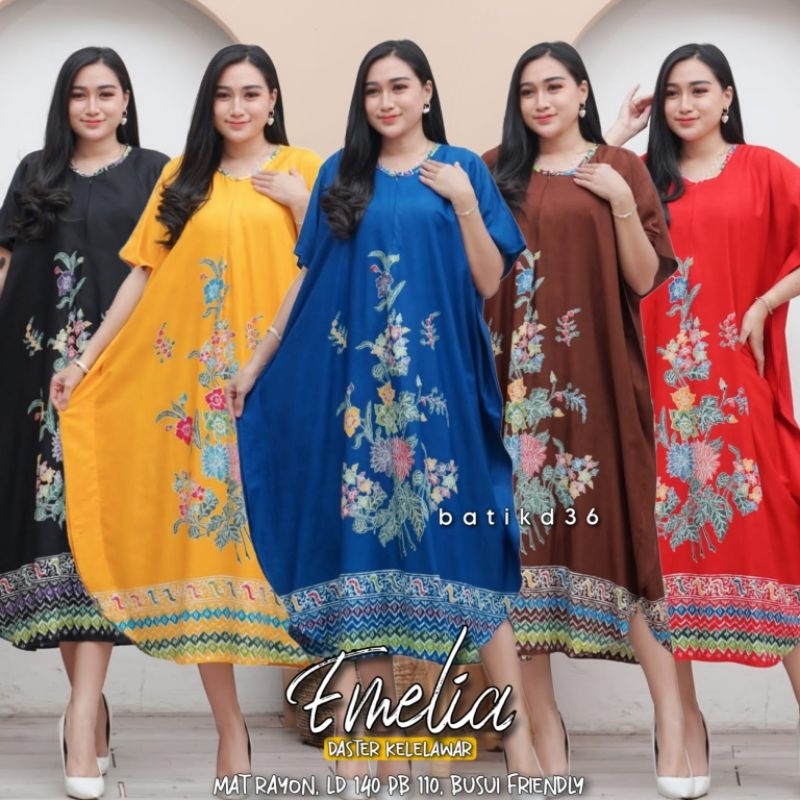 Baju tidur wanita rayon adem halus premium jumbo Daster kaftan ibu batik  tebal soft pastel baju santai cewek remaja kekinian klasik kasual rumah nyaman big size murah solo keren kece baru laris kualitas bagus pekalongan adem unik trendy bali melva