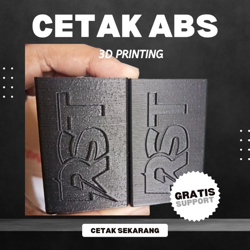 Jasa Cetak 3 Dimensi 3D Print ABS Gratis Support