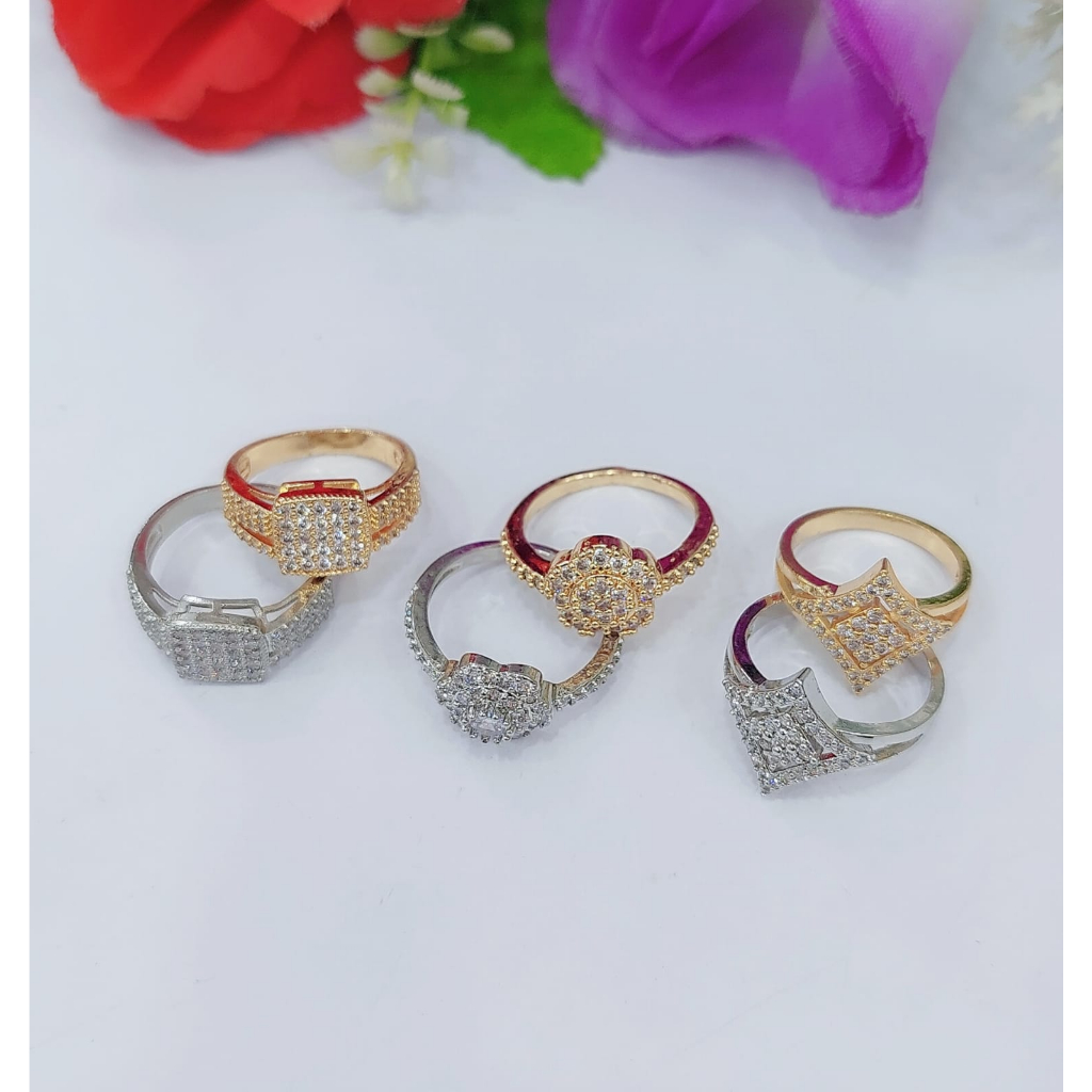 Cincin Xuping Permata Lapis Emas R614 615 616