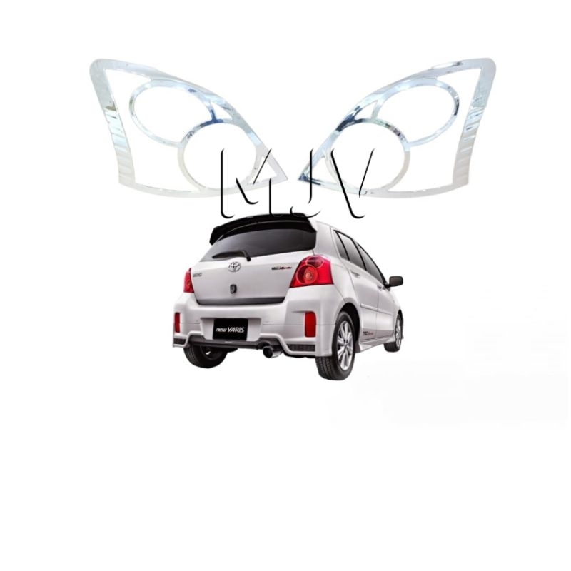 GARNIS COVER LAMPU BELAKANG VARIASI YARIS 2012-2013 CROM JSL