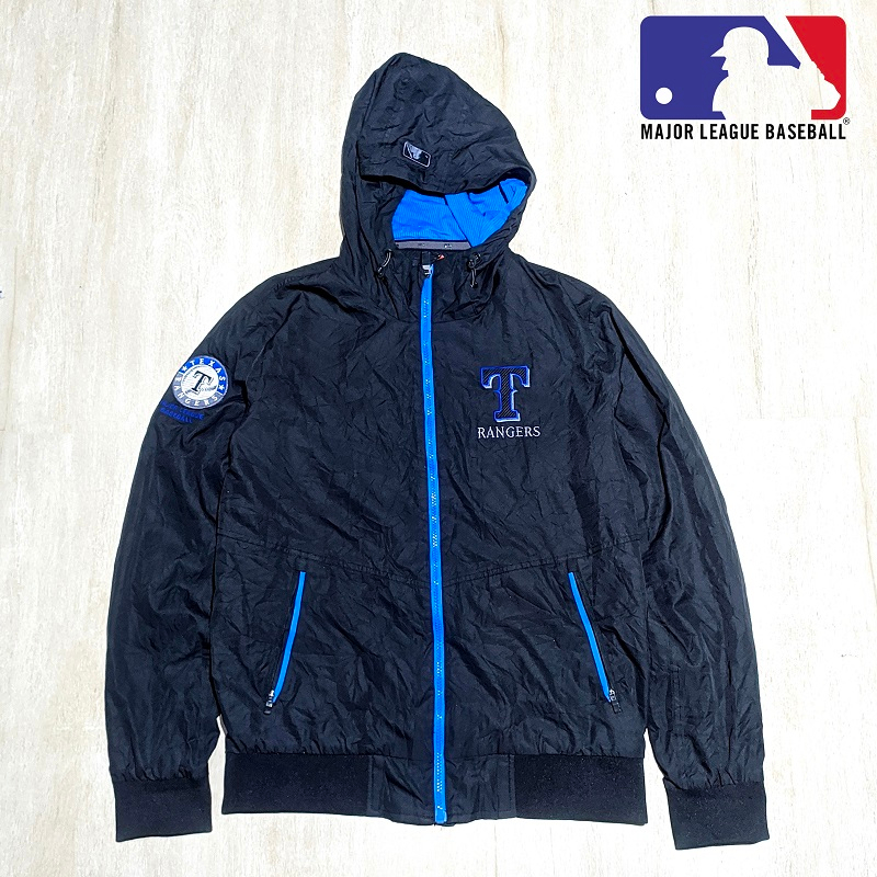 Jaket Thrift SPORT Olahraga Pria MAJOR LEAGUE BASEBALL Hoodie Second Original Branded Kondisi 90% mu