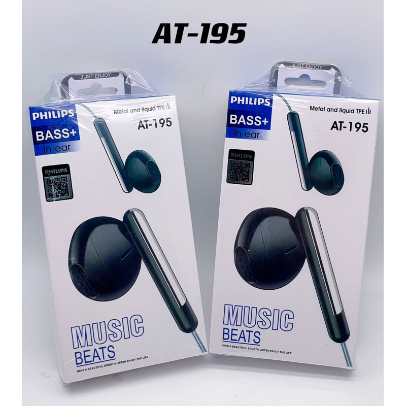 HF HEADSET PHILIPS AT-195 SUPER BASS PACKING IMPORT