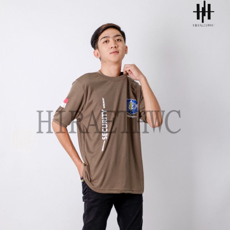 HC - KAOS SECURITY SATPAM LENGAN PENDEK MOTIF TERBARU