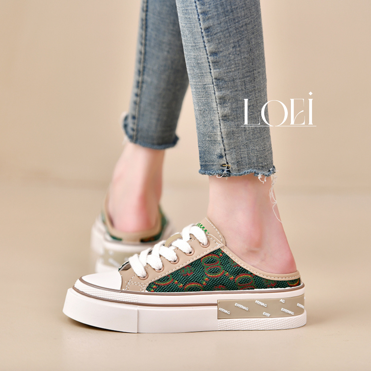 Slip On Sepatu Sneakers Cewek Flatshoes 10776 Sepatu Korean Style Best Seller Terbaru