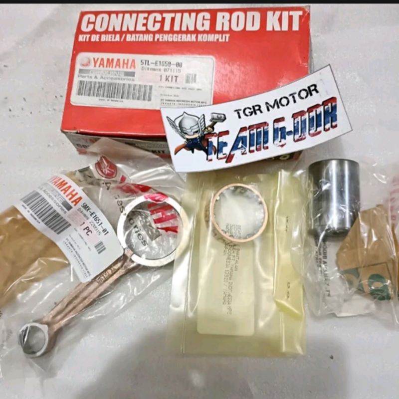 rod connecting conecting setang stang piston seher set laher bearing bambu bandul original yamaha 5t