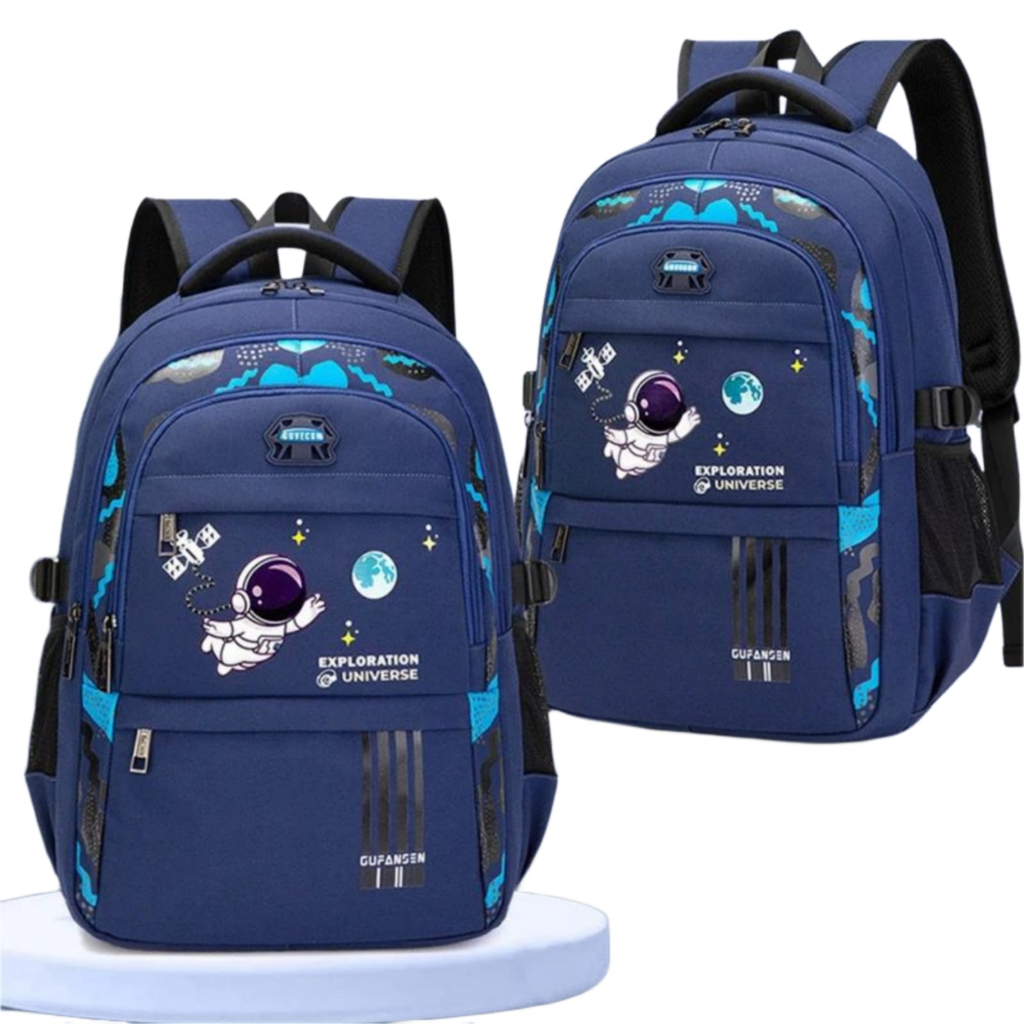 Rya.id - Tas Ransel Sekolah Anak Laki-Laki Motif Astronot Lagi Hits - Tas Gendong Anak Laki-Laki Perepmuan