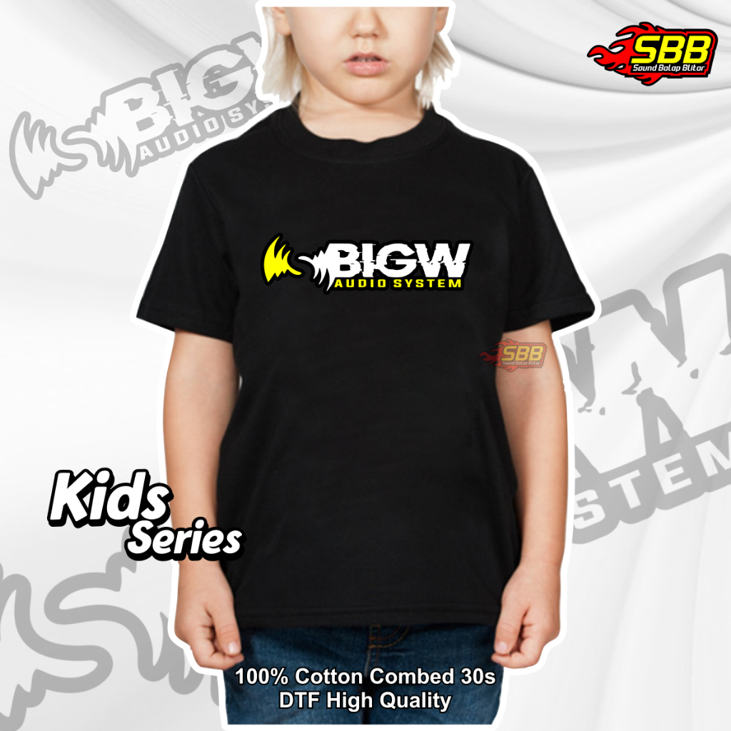 Baju Kaos Anak BigW Audio Katun Combed