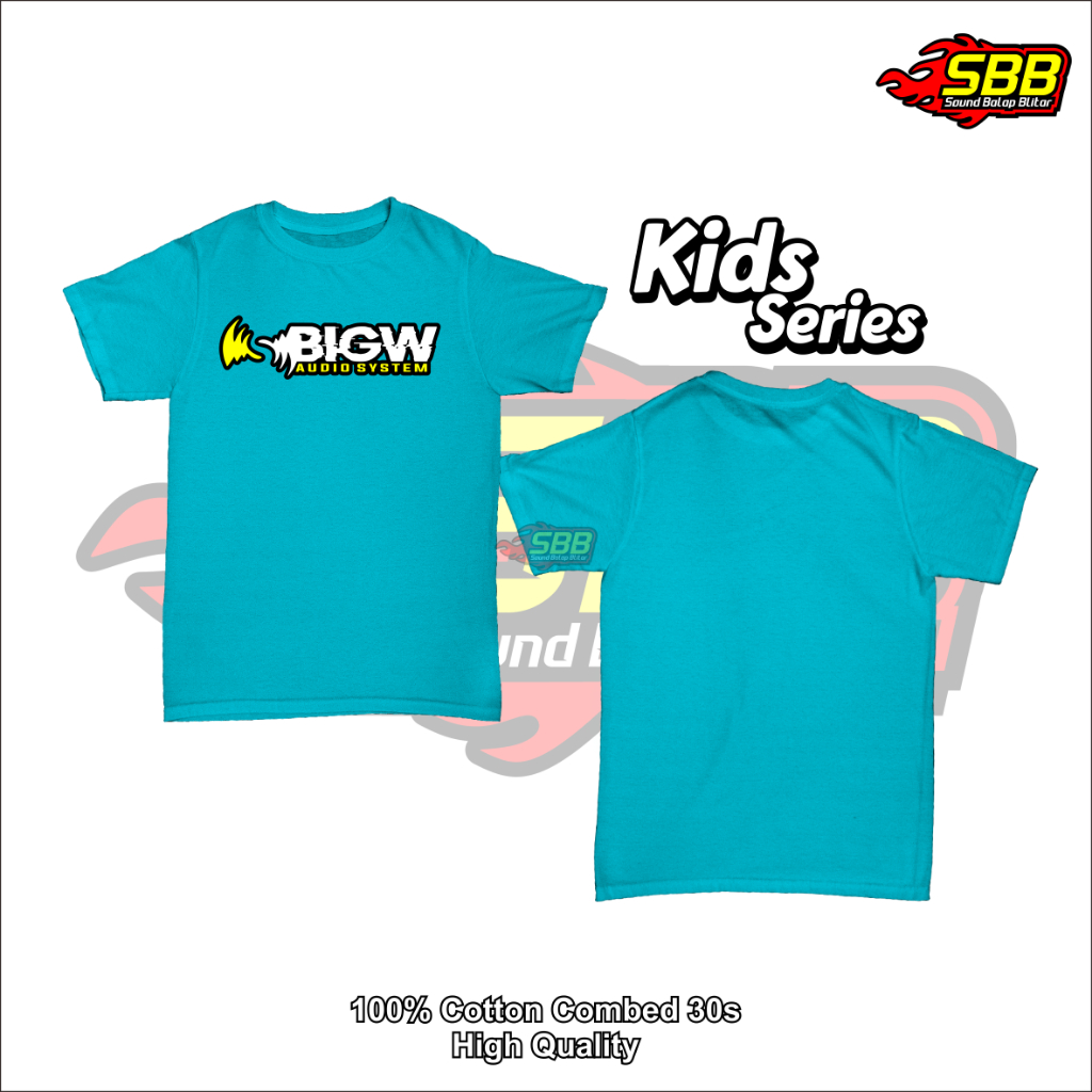 Baju Kaos Anak BigW Audio Katun Combed