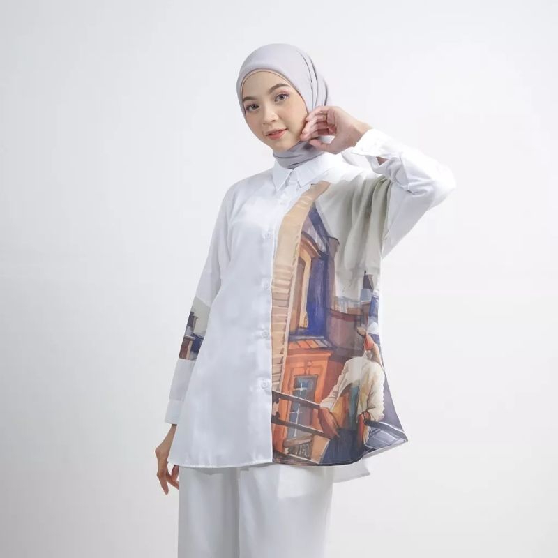 Kemeja Exclusive toyobo printed