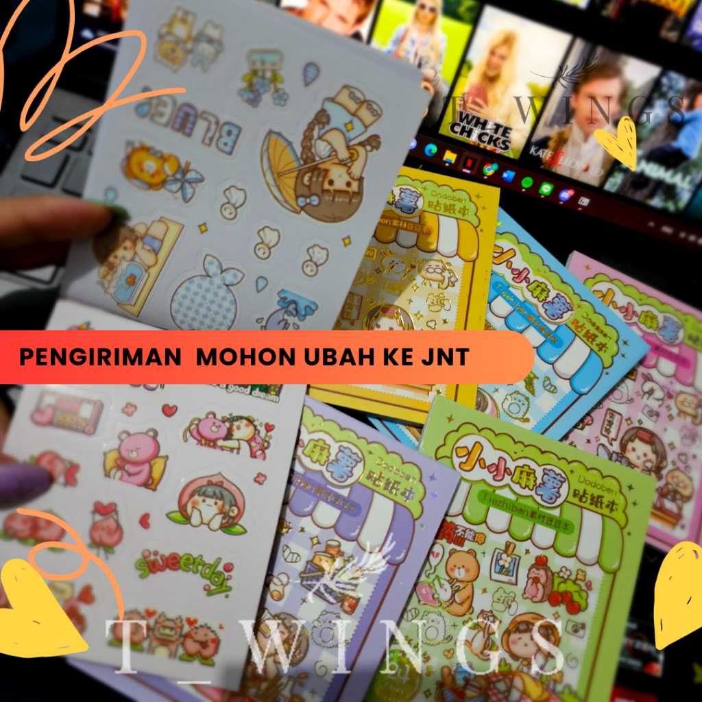 

[ TWF_01 ] STIKER DECO STIKER BUKU 24 LEMBAR / STICKER DIY CEWEK GEMOY 24 LEMBAR
