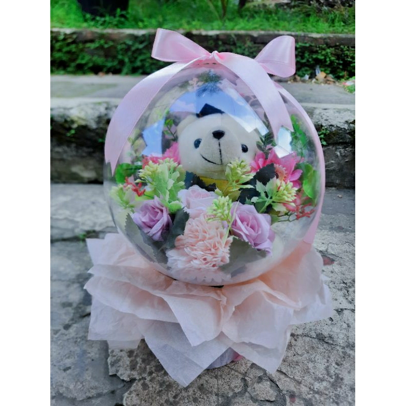 buket balon, balon bobo akrilik, anti pecah dan kempes