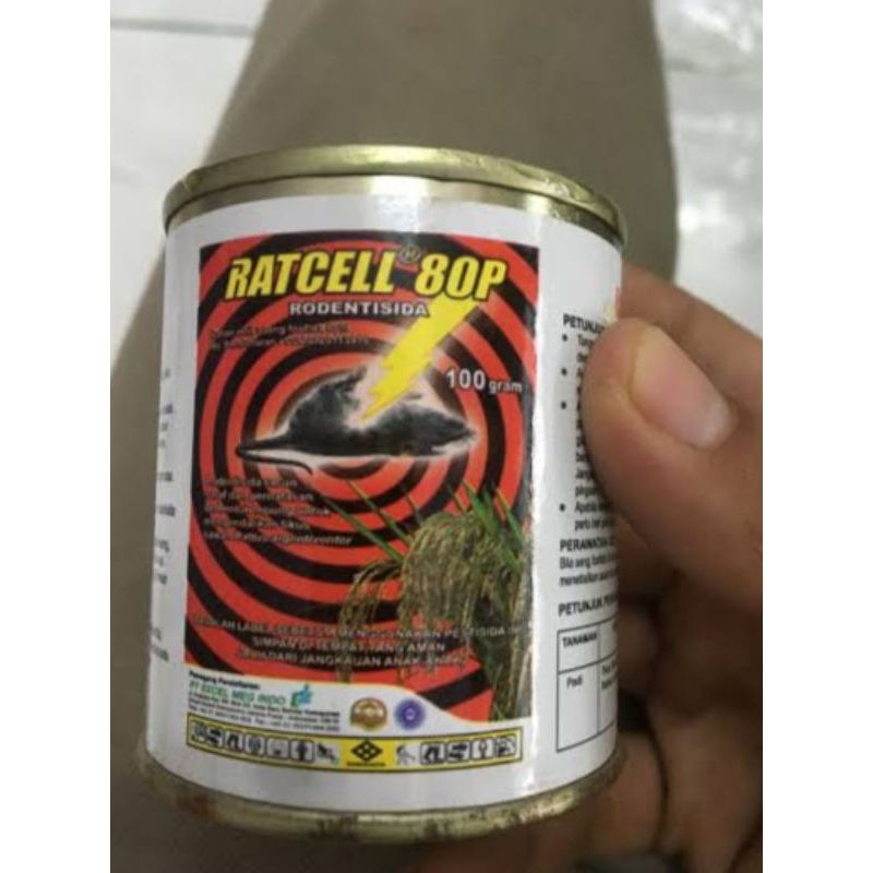 Racun Tikus Ratcell 80p 100gram
